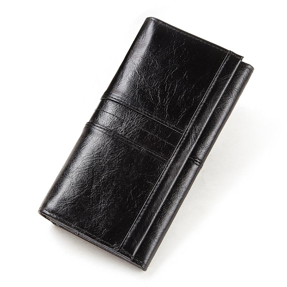 vintage rfid-blockerande plånbok i läder för kvinnor - koppling med flera fack med kortplatser, myntficka och ID-fönster för vardags- och reseanvändning 2025 - $32.99 –P15