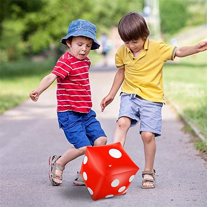 11.8 קוביות ג'מבו מתנפחות מארז 2 חבילות כיף חיצוני קוביות מתנפחות ענק וקוביות 12 מ"מ 10 יחידות למשחקי לודו ובריכה בפנים ובחוץ 2025 - $19.49 –P4
