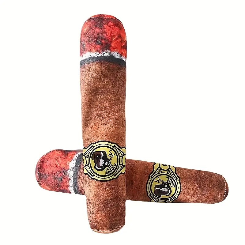 1pc Plush Cigar Squeaky Dog Toys Funny Cute Dog Gifts 2025 - $25.99 –P3