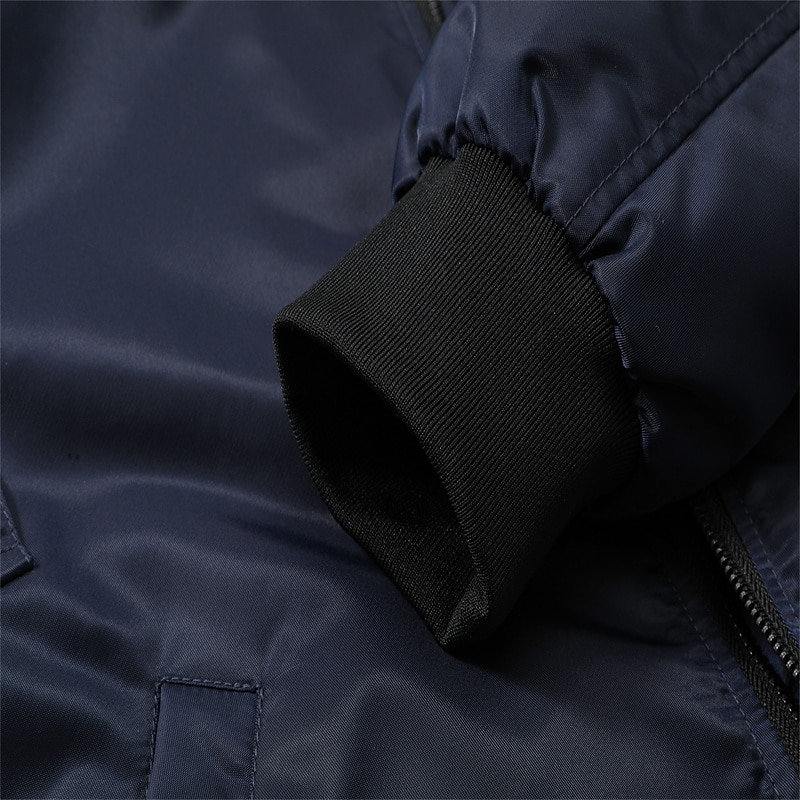 Homme Manteau d'hiver Bomber Veste Blouson Veste décontractée Extérieur Usage quotidien Chaud Poche Automne Hiver Plein Mode Vêtement de rue Revers Normal Noir Bleu Roi Vert Véronèse Veste de 2025 ? $72.99 –P15