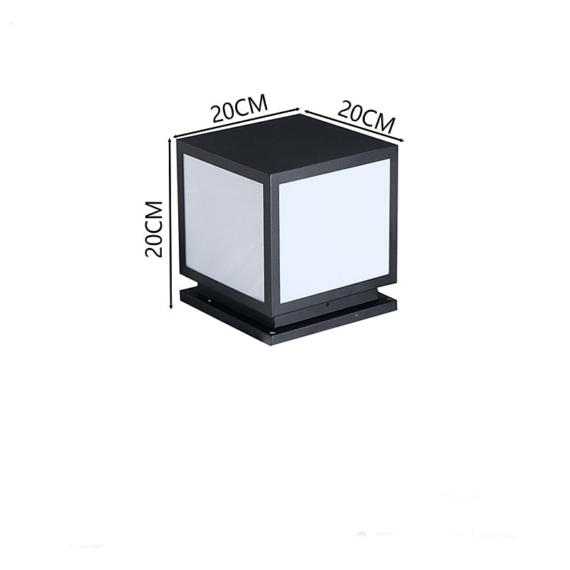 colonne lumineuse extérieure ip65 e26 colonne lumineuse en verre étanche extérieure carrée led colonne lumineuse villa cour clôture paysage colonne lumineuse colonne en aluminium lumineuse de 2025 ? $196.19 –P5