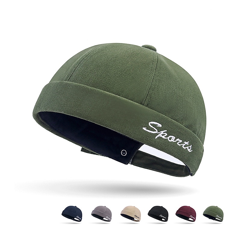 Unisex Mössa Docker Cap Brättelösa hattar Svart Rubinrött Polyester Mode Ledigt Minimalism Utomhus Semester Slät Justerbara Mode 2025 - $11.49 –P1