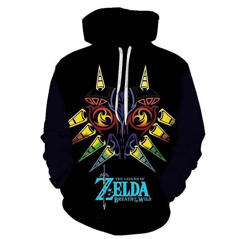 Legenden om Zelda Link Hattetrøje Animé 3D Lomme foran Graphic Til Par Herre Dame Voksne Karneval Maskerade 3D-utskrift Fest Fritid / hverdag 2025 - $35.99 –P4