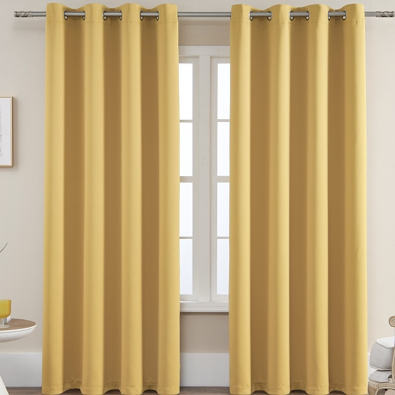 Cortina blackout cinza com 1 painel, cortinas com isolamento térmico para quarto e sala de estar, série ikea de 2025 por $19.99 –P15