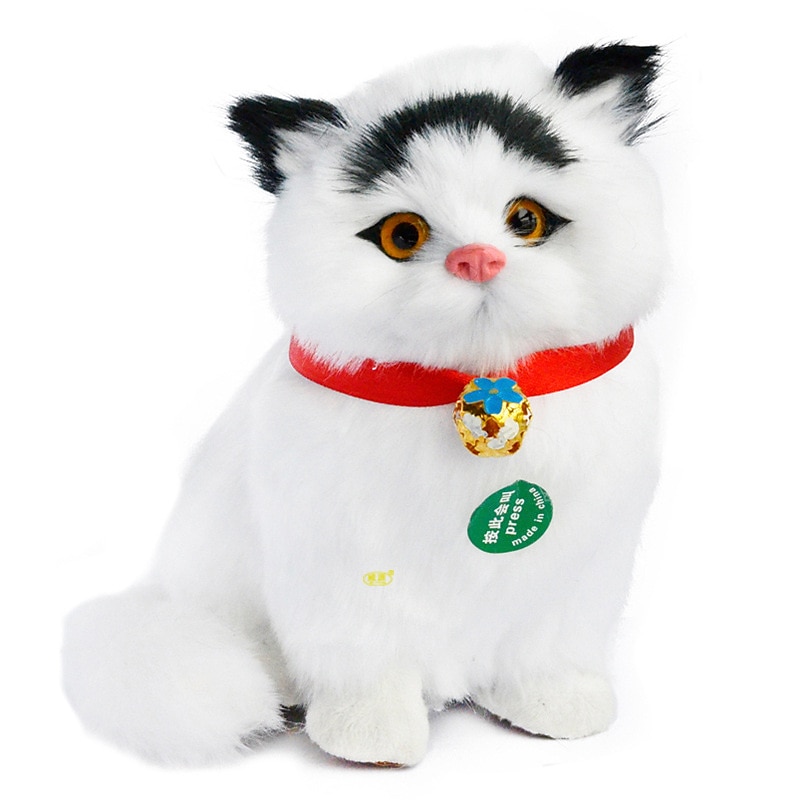 2025年 模擬猫人形装飾品卸売手工芸品クリエイティブギフトモデルは尻尾を振ってぽっちゃりと呼びます コレクション – $20.99 –P9