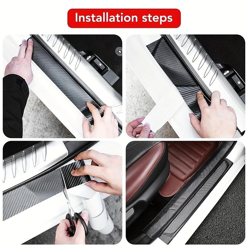 adesivi per auto per decorazioni auto, adesivi in fibra di carbonio per carrozzeria auto antigraffio, adesivi stereo impermeabili multifunzionali del 2025 a $5.99 –P7