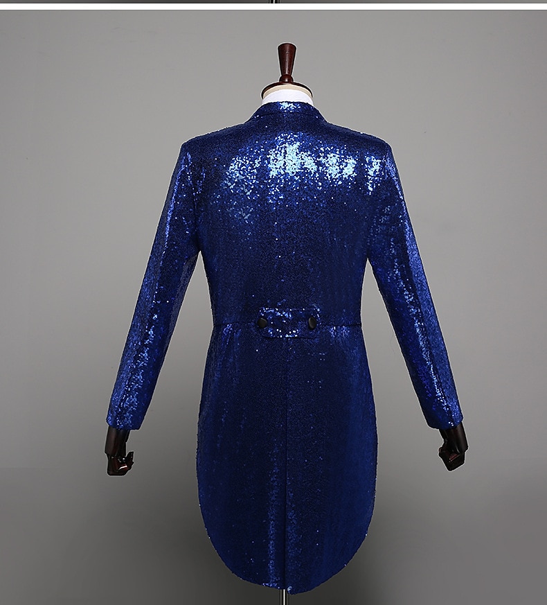 Retro Vintage Disco 1980s Tuxedo Suits & Blazers Tailcoat Disco Sequins Men's Masquerade Party / Evening Pride Parade Pride Month Adults' Coat 2025 - $71.99 –P7