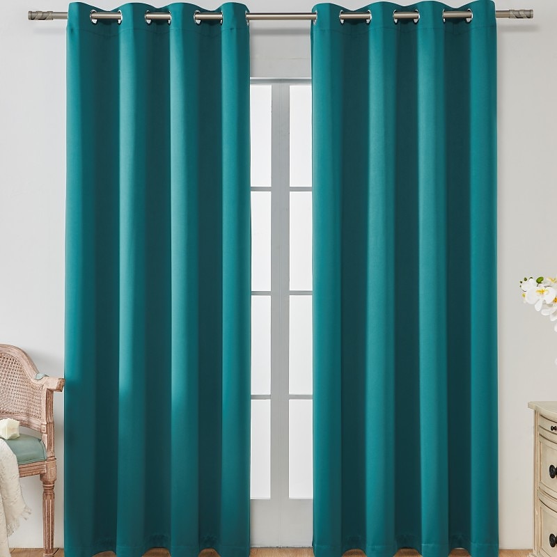 Cortina blackout cinza com 1 painel, cortinas com isolamento térmico para quarto e sala de estar, série ikea de 2025 por $19.99 –P11
