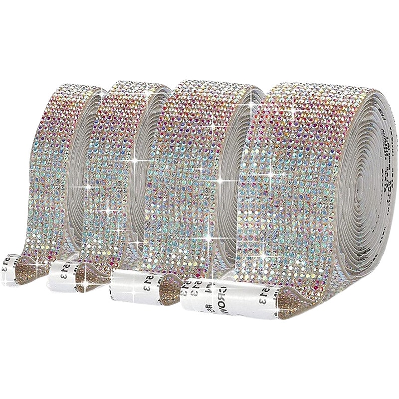 Bling Crystal Drill Rhinestone Shiny Colorful Artificial DiamondCar Sticker Handmade Diy Making Car Decoration 1yard 91cm 2025 - $15.99 –P12