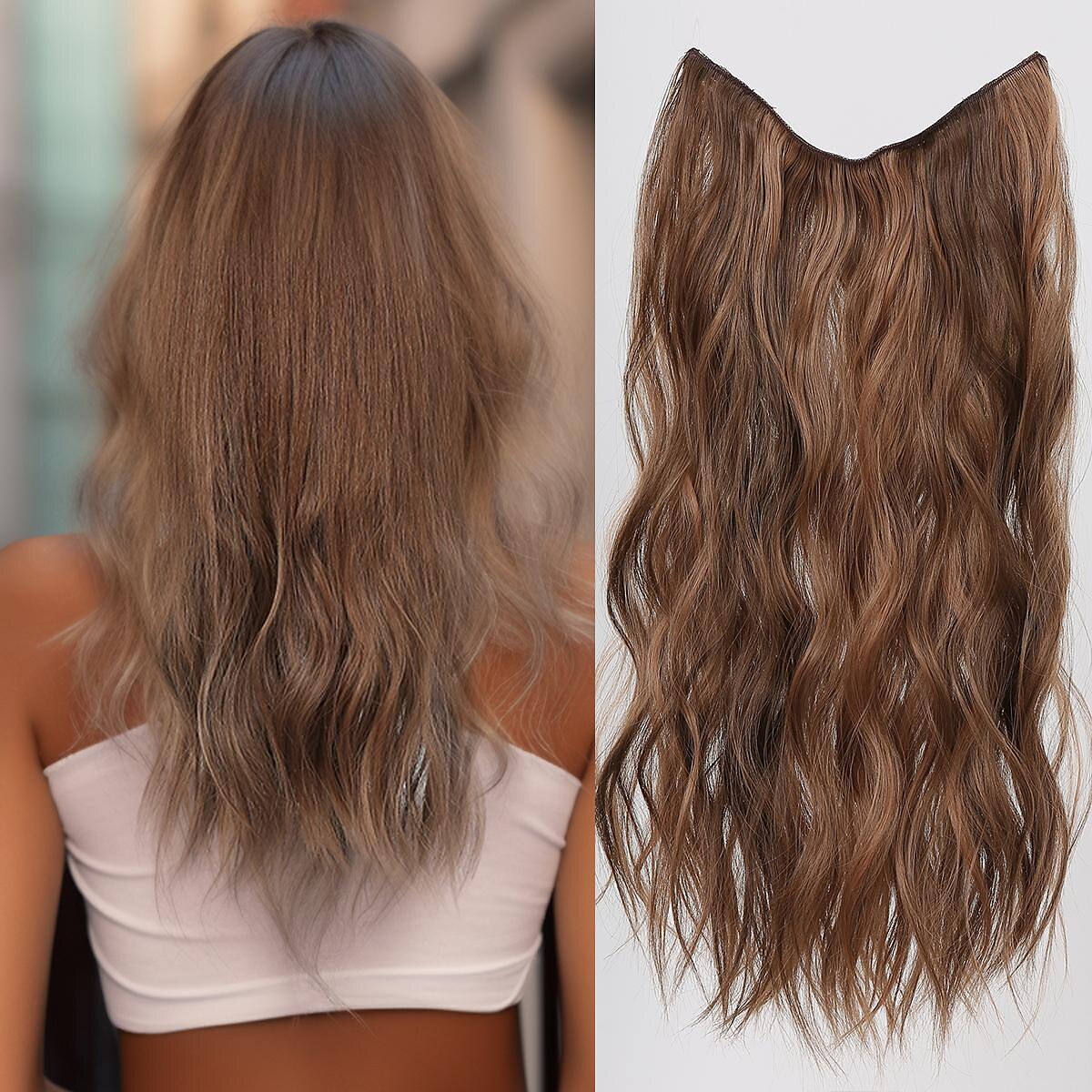 Luźny Curl Bouncy Curl Włosie synetyczne 22" Przedłużanie włosów Clip in / on Włosy na żyłce 1 paczka Gładki Puszysty Wszystko 2025 - $13.49 –P2