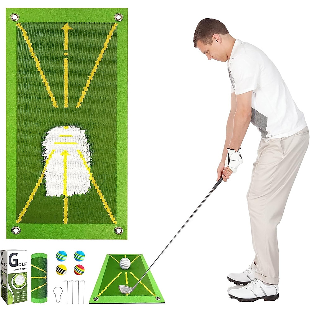 Nouveau coussin de frappe de golf à fond en caoutchouc, pièce de balle, coussin de détection de trajectoire de swing de golf de 2025 ? $49.99 –P1