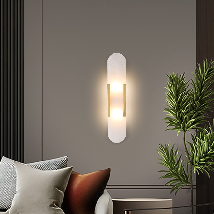 applique da parete a led in marmo ovale applique moderna luce calda apparecchio di illuminazione moderna lampade da parete per interni camera da letto sala da pranzo rame 110-240v del 2025 a $247.19 –P8