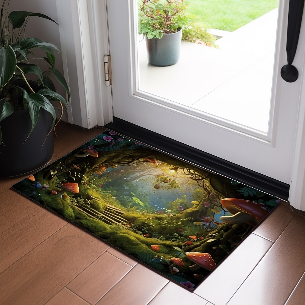 Mushrooms Forest Doormat Floor Mats Washable Rugs Kitchen Mat Non-Slip Oil Proof Rug Indoor Outdoor Mat Bedroom Decor Bathroom Mat Entrance Rug 2026 - $20.99 –P14