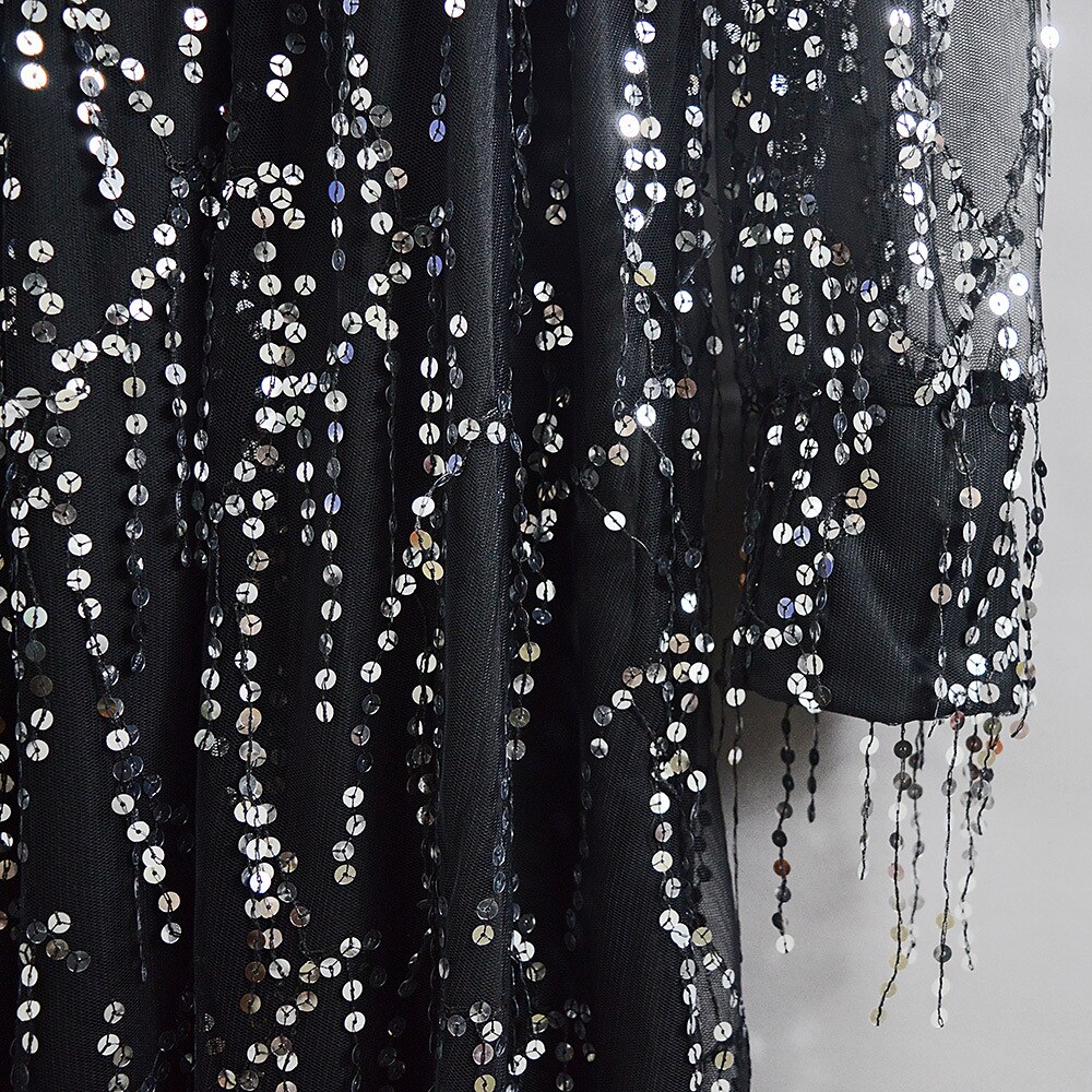 Retro Vintage Roaring 20s 1920s Flapper Dress Dress Wedding Guest Sequins Embroidered Solid Color V Neck Women's New Year Event / Party Prom Wedding Reception Adults' Dress Homecoming Dresses 2025 - $41.99 –P13
