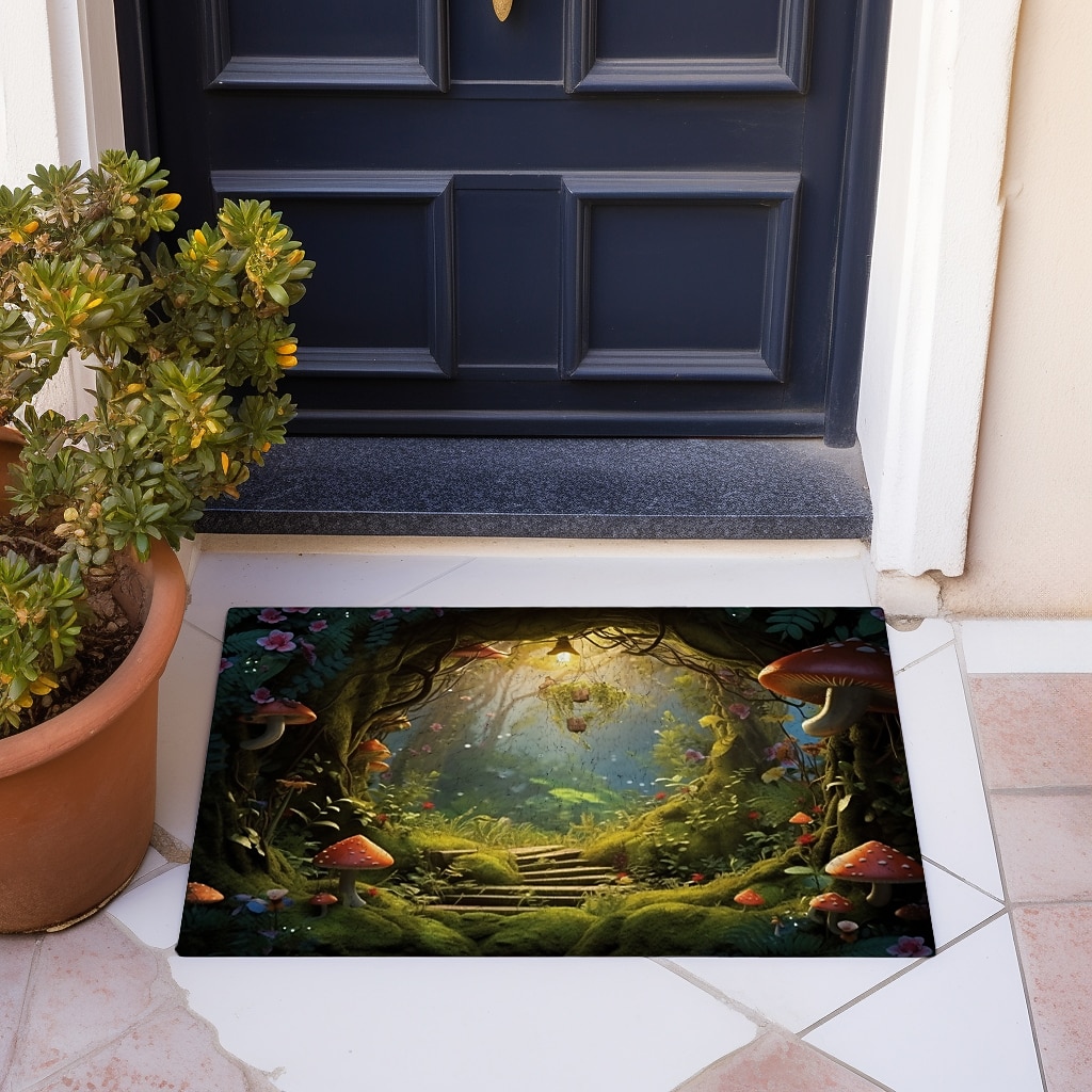 Mushrooms Forest Doormat Floor Mats Washable Rugs Kitchen Mat Non-Slip Oil Proof Rug Indoor Outdoor Mat Bedroom Decor Bathroom Mat Entrance Rug 2026 - $20.99 –P15