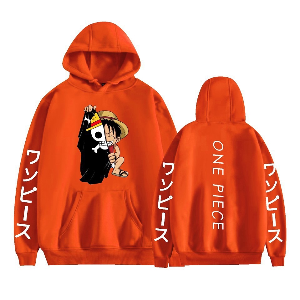 One Piece Monkey D.Luffy Roronoa Zoro Tony Tony Chopper Sweat à capuche Dessin Animé Manga Animé Poche avant Art graphique Pour Couple Homme Femme Adulte Carnaval Mascarade Estampage à chaud Casual de 2025 ? $29.99 –P9