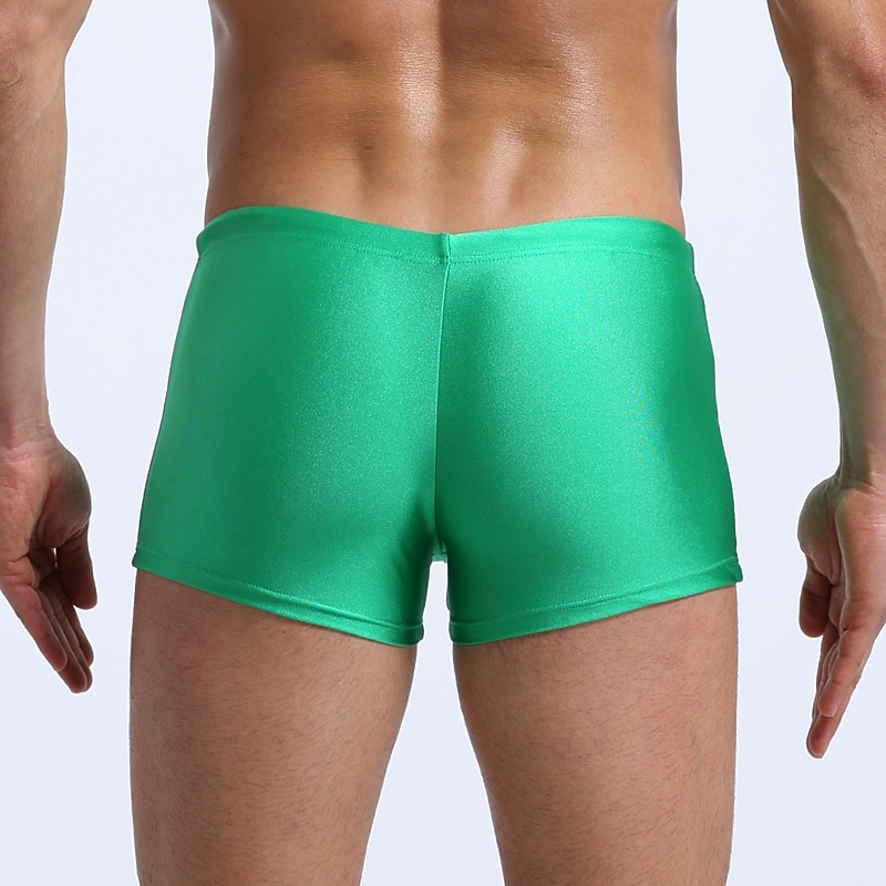 Men's Swim Trunks Swim Shorts Daily Beach Quick Dry Breathable Drawstring Elastic Waist Plain Short Sport Casual Activewear Black White Stretchy 2025 - $8.99 –P15