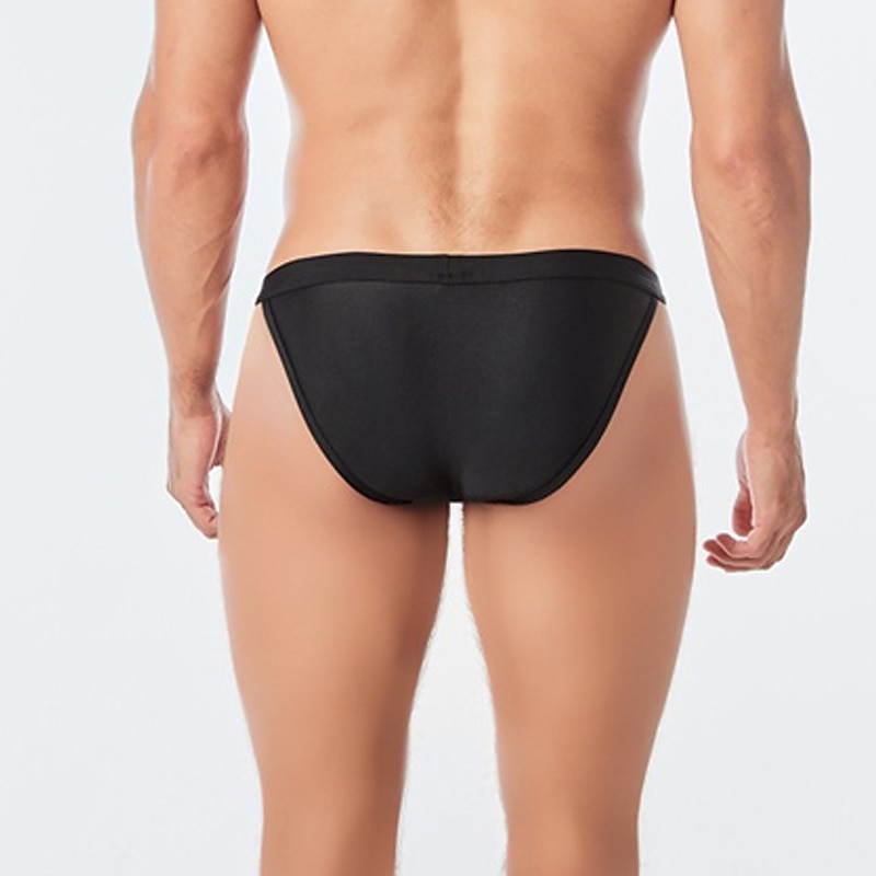 Per uomo Pantaloncini da mare Slip da bagno Spiaggia Festa in piscina Traspirante Asciugatura rapida Vita elastica Liscio Breve Sport Informale Abbigliamento sportivo Nero Bianco Media elasticità del 2025 a $11.49 –P3