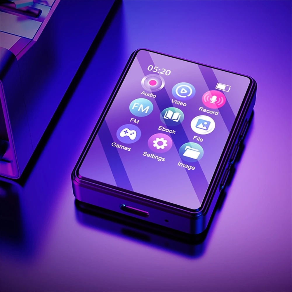 портативный mp3-плеер Bluetooth Hi-Fi стерео музыкальный плеер 1,8-дюймовый сенсорный экран mp3-плеер студенческий Walkman мини воспроизведение видео mp4 2025 - $32.99 –P13