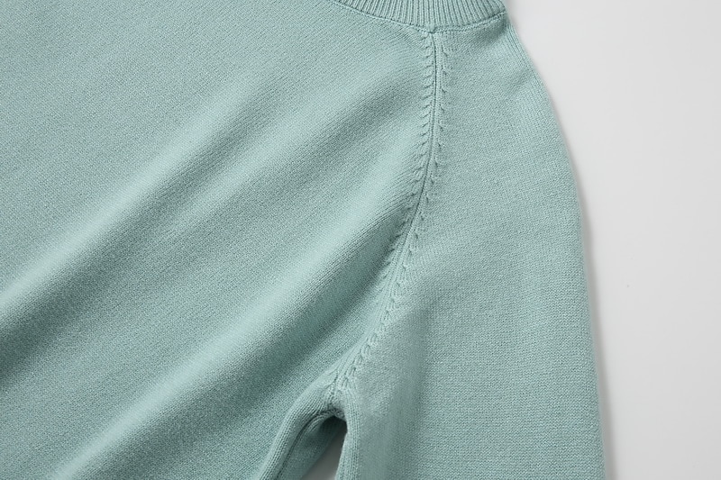 Dame Pullover genser Stilfull Fritid Myk Helfarge Riflet Rullekrage Overstørrelse Langermet Vanlige topper Strikke utendørs Valentinsdag Daglig Svart Grønn Høst Vinter 2025 - $10.99 –P4