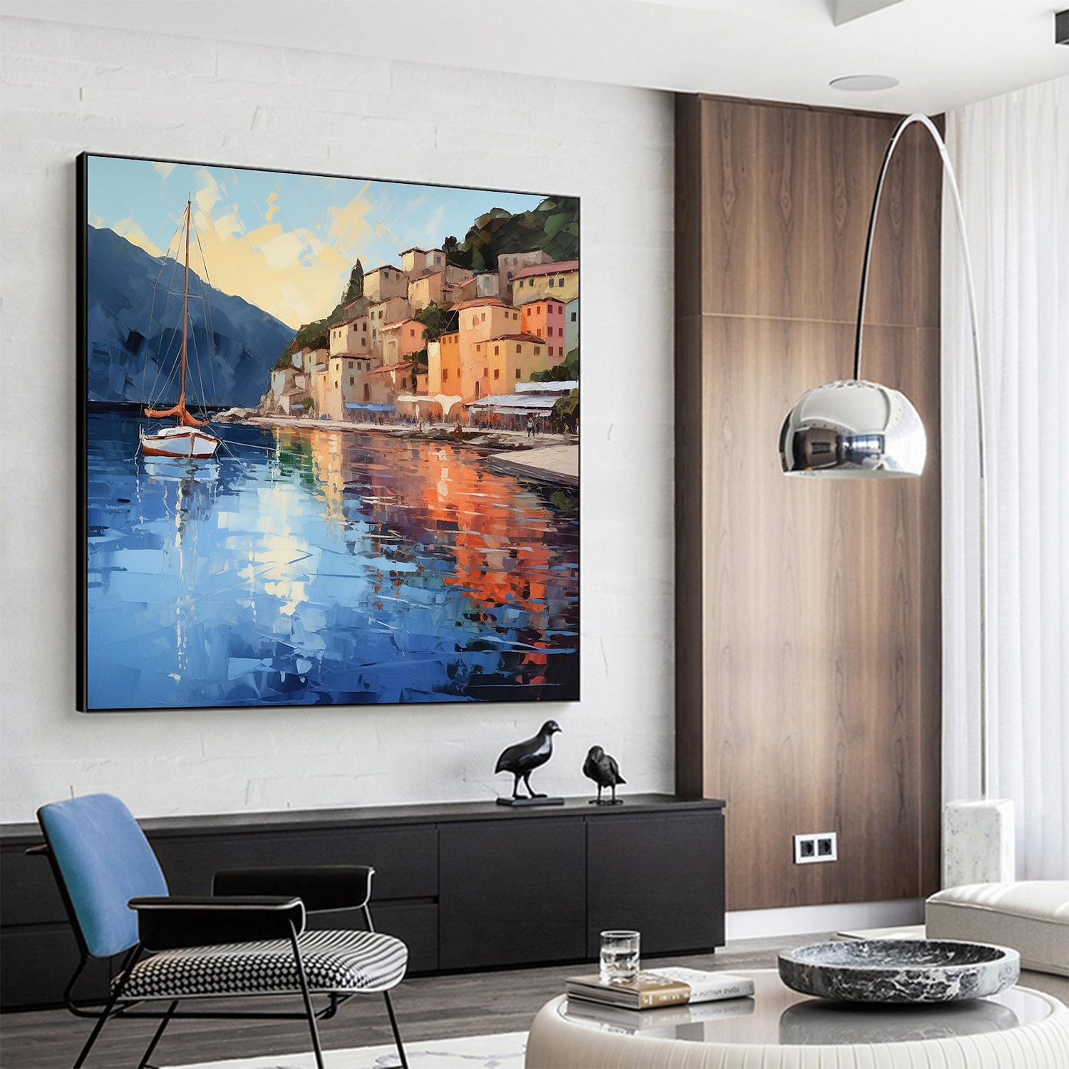 Handmade Oil Painting Canvas Wall Art Decor Original sailboat art Home Decor With Stretched FrameWithout Inner Frame Painting 2025 - $147.99 –P13