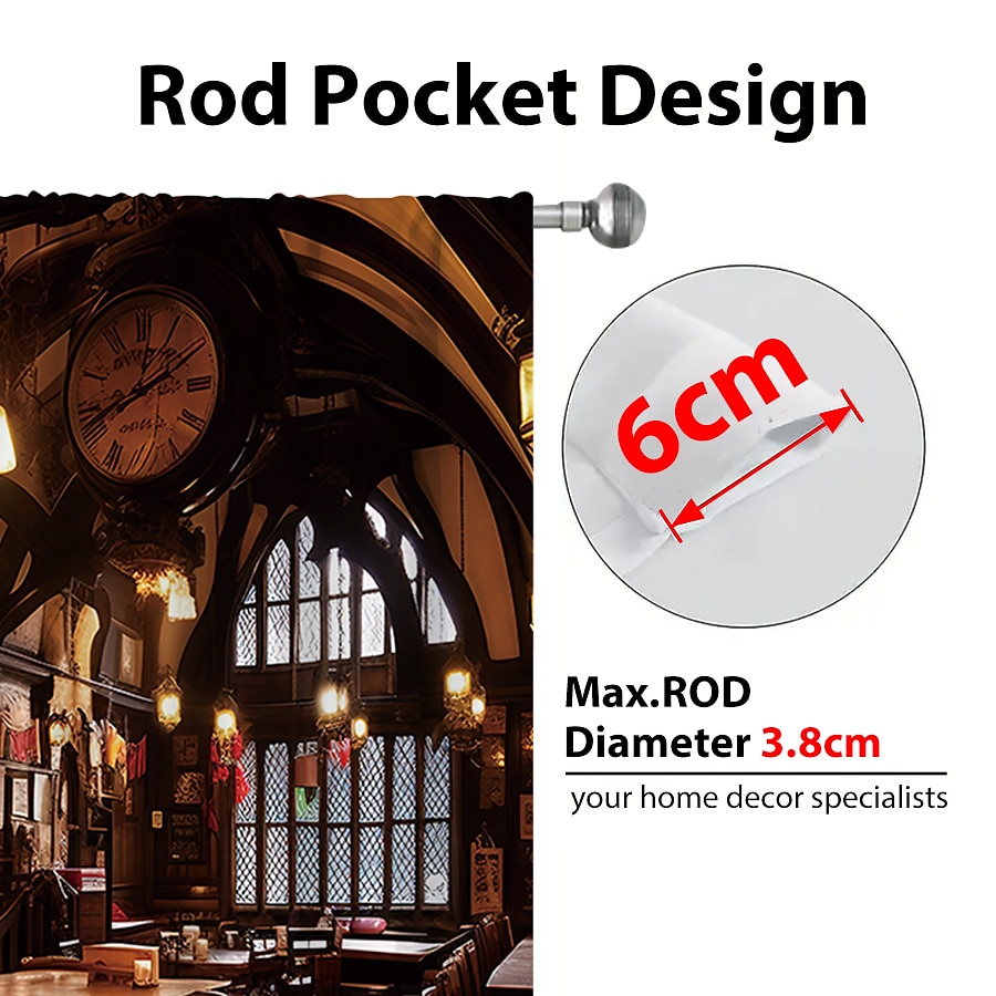 2 paneler vintage bargardin draperier mörkläggningsgardin för vardagsrum sovrum kök fönster behandlingar värmeisolerat rum mörkläggning 2025 - $39.99 –P15