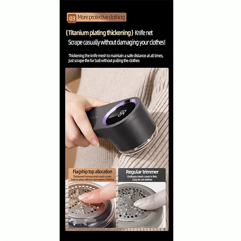 Lint Remover For Clothing Electric Fuzz Pellet Remover Rechargeable HairBall Trimmer  Fabric Shaver For Clothes Fluff Remover 2025 - $19.99 –P8