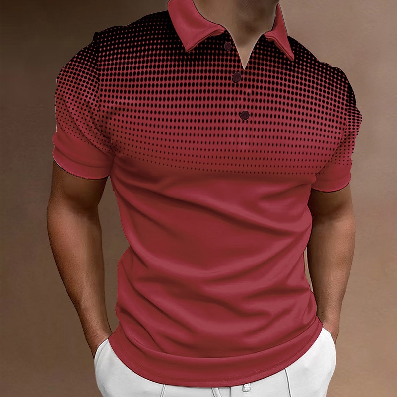 Miesten Sport Polo Golfpaita Kausaliteetti Pyhäpäivä Kauluskäänne Lyhythihainen Muoti Perus Kaltevuus nappi Kesä Normaali Viini Musta Valkoinen Laivaston sininen Oranssi Harmaa Sport Polo 2025 - $13.99 –P7
