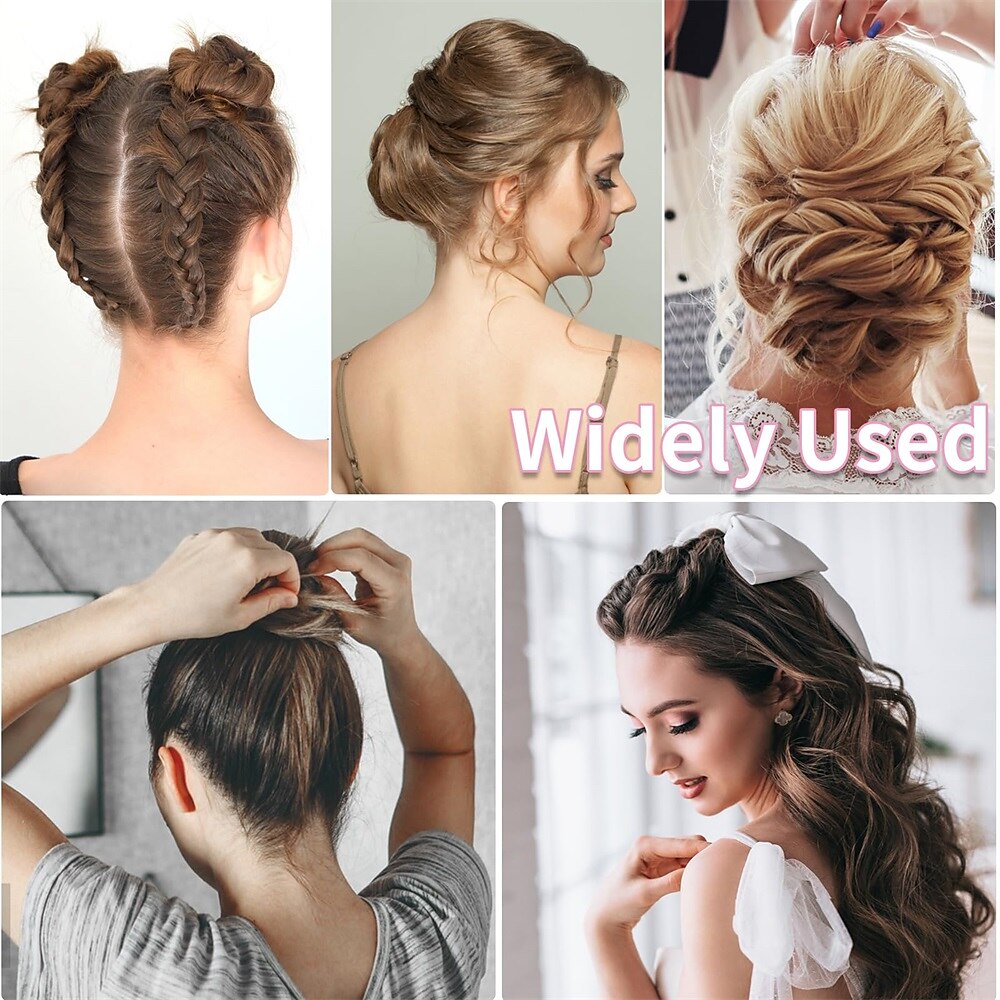 U Shaped Hair Pins, 200PCS 2.4inch Bun Hair Pins for Women Kids Girls Hairdressing Salon with Storage Box, for All Hair Types - Brown 2025 - $8.49 –P6