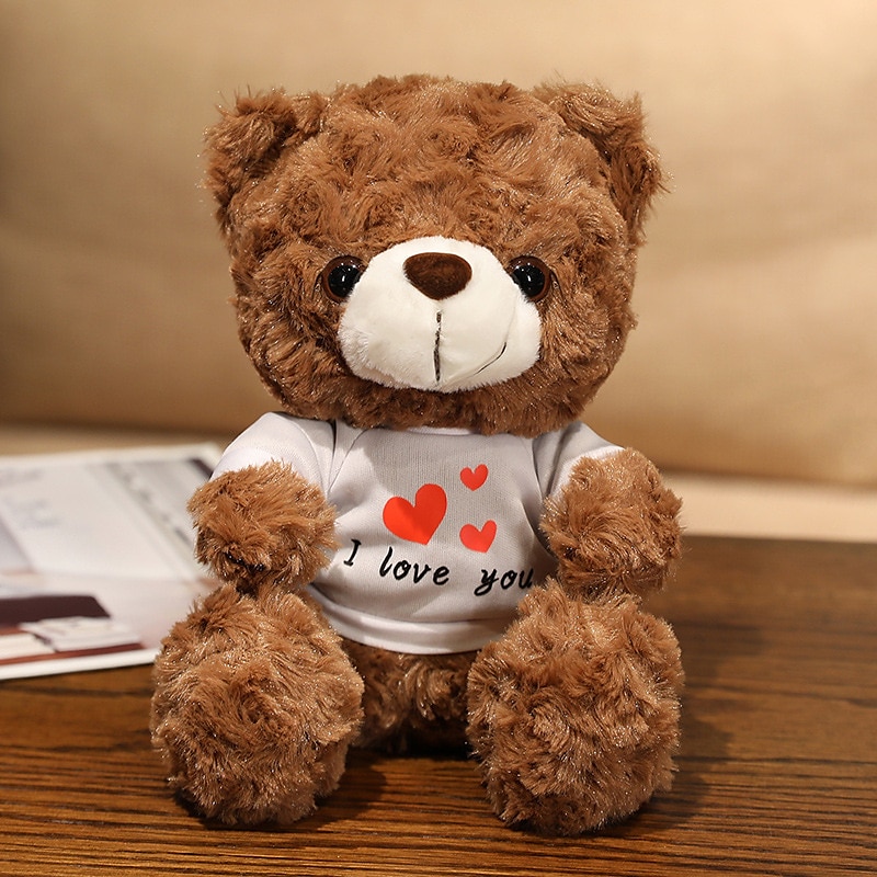 Women's Day Gifts Evlooe Bear Stuffed Animal Plush Toy for Valentine Day Cute 9.8 Teddy Bear Plushie with Rose Soft Small Cuddly Bear Toy Gifts for Girlfriend Boyfriend Mother's Day Gifts for MoM 2025 - $20.99 –P14