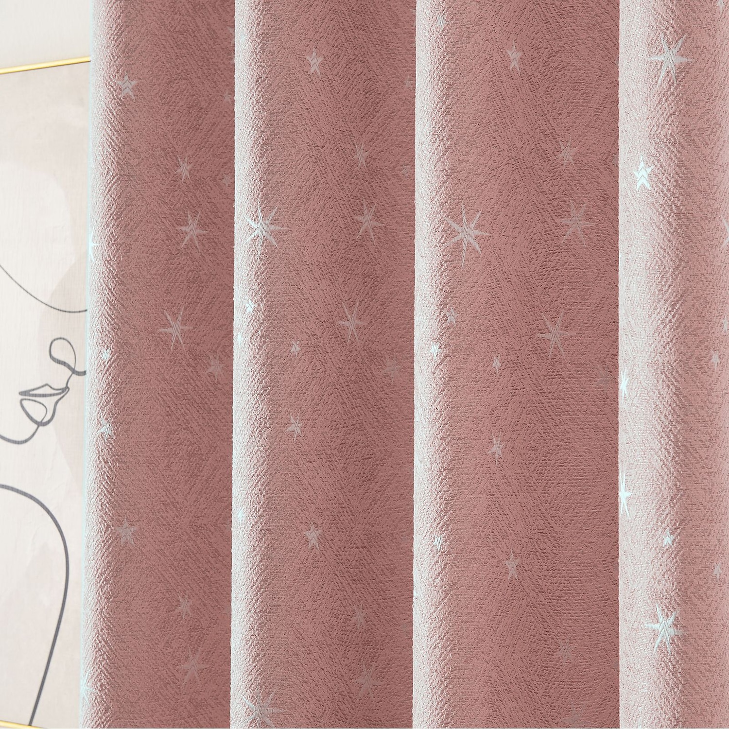 tende oscuranti per la camera da letto dei bambini tende a stella scintillanti color argento con isolamento termico per ragazzi e ragazze con occhiello antico trattamento finestra superiore tende a 1 del 2025 a $21.99 –P9