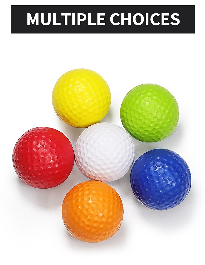 10 Pcs Pu Soft Ball Golf Practice Ball Indoor Specialized Practice Sponge Ball Foam Ball Beginner Training Ball Multi-color 2025 - $20.99 –P7