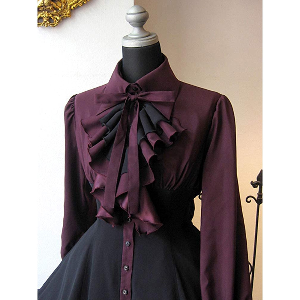 Retro Vintage Punk & Gothic Steampunk Dress A-Line Dress Cosplay Patchwork Women's Fantasy Steampunk Performance Party Adults' Dress Spring Fall 2025 - $75.99 –P4