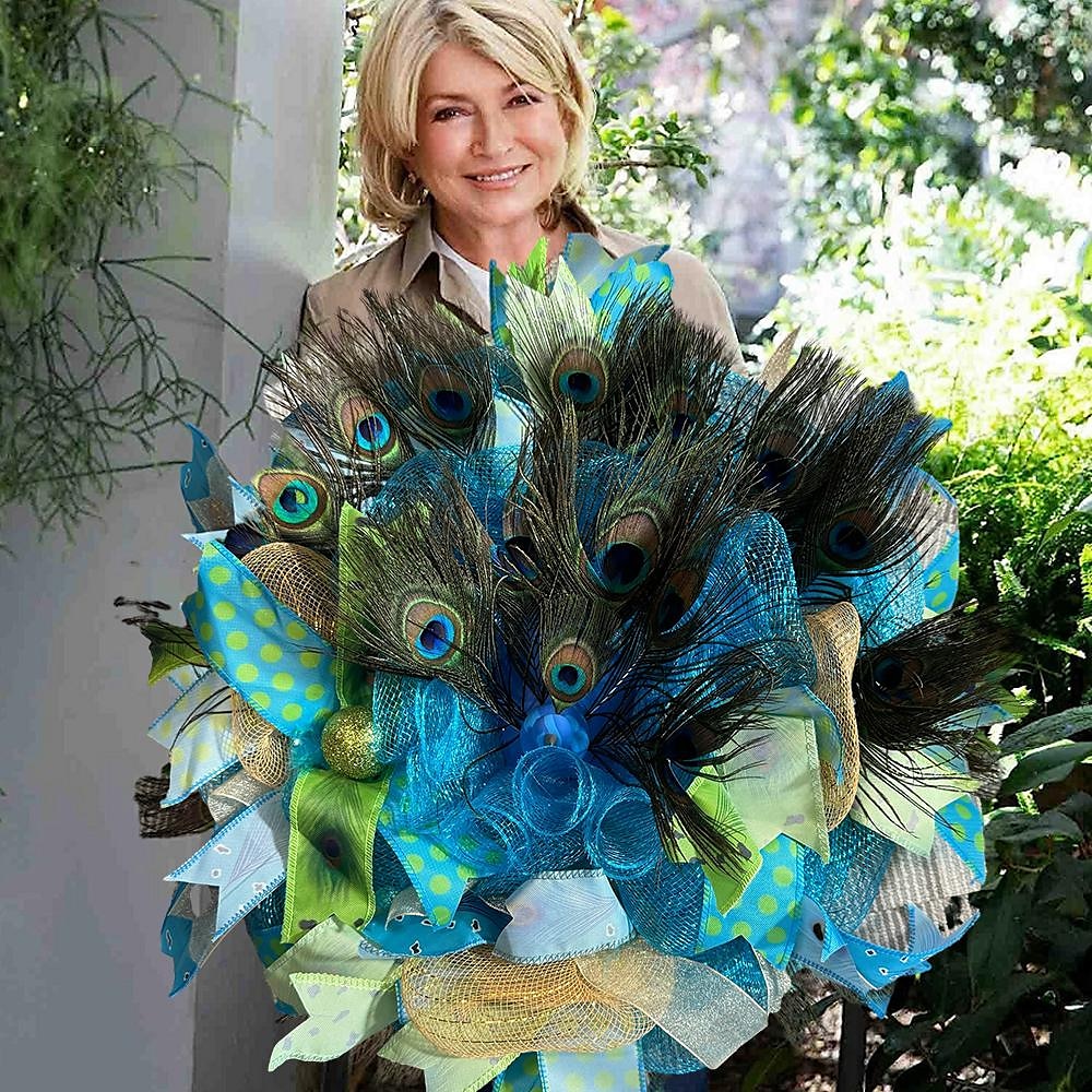 Peacock Feather Wreath!