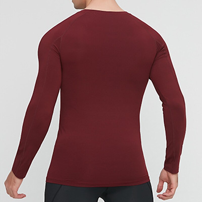 Per uomo maglietta Maglia da palestra Maglia a compressione Camicia fitness Top da uomo Girocollo Manica lunga Sportivo Da mare Per uscire Casual / quotidiano Asciugatura rapida Traspirazione del del 2025 a $15.49 –P15
