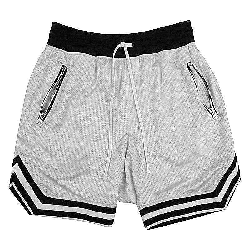 Men's Basketball Shorts Gym Shorts Sport Basketball Running Casual Drawstring Elastic Waist Color Block Knee Length Gymnatics Activewear Black White Micro-elastic 2025 - $11.99 –P10