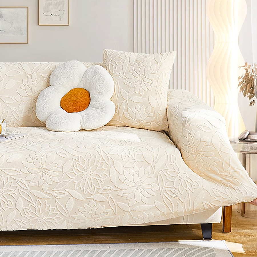 Floral Jacquard Sofa Cover Stretch Slipcovers Soft Durable Couch Cover 1 Piece Spandex Fabric Washable Furniture Protector fit Armchair Seat/Loveseat/Sofa/XL Sofa/L Shape Sofa 2025 - $31.99 –P5