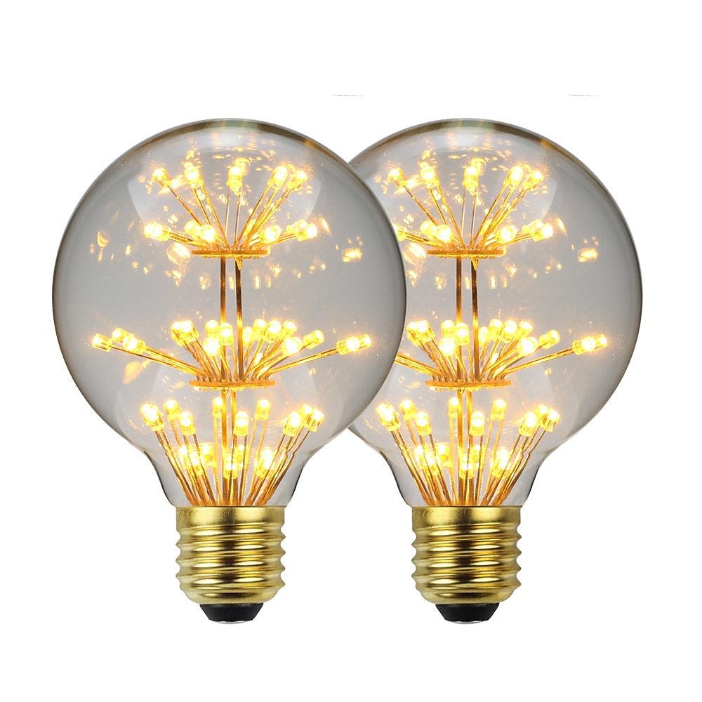 led vintage edison polttimot g125 ilotulituksen muotoiset polttimot 3w e26 e27 2300k koristelamput 2025 - $18.49 –P5