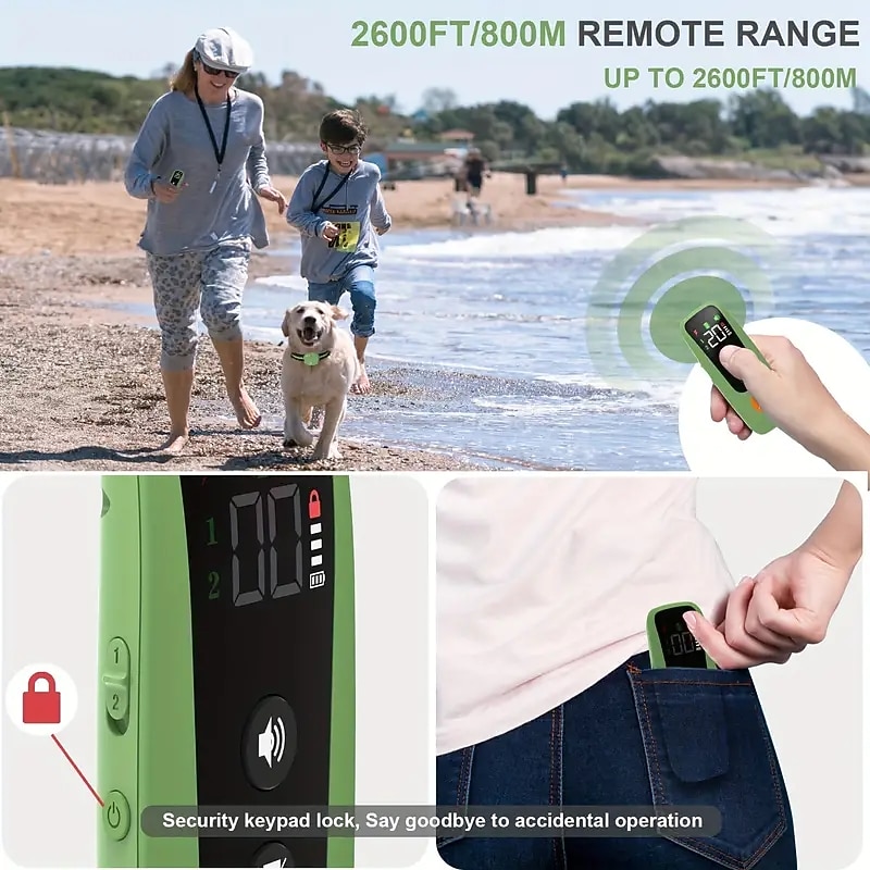 2026年 ペットの犬の電気首輪防水受信機犬の訓練首輪  コレクション – $54.99 –P6