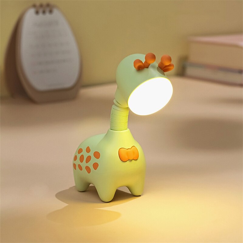 Popular Style Kids Animal Night Light Cute Giraffe Rechargeable Reading Lamp with Movable Head Children Small Gift Giraffe Night Light Dormitory Bedhead LED Sleeping Light Retractable Fun Table Lamp 2025 - $14.49 –P3