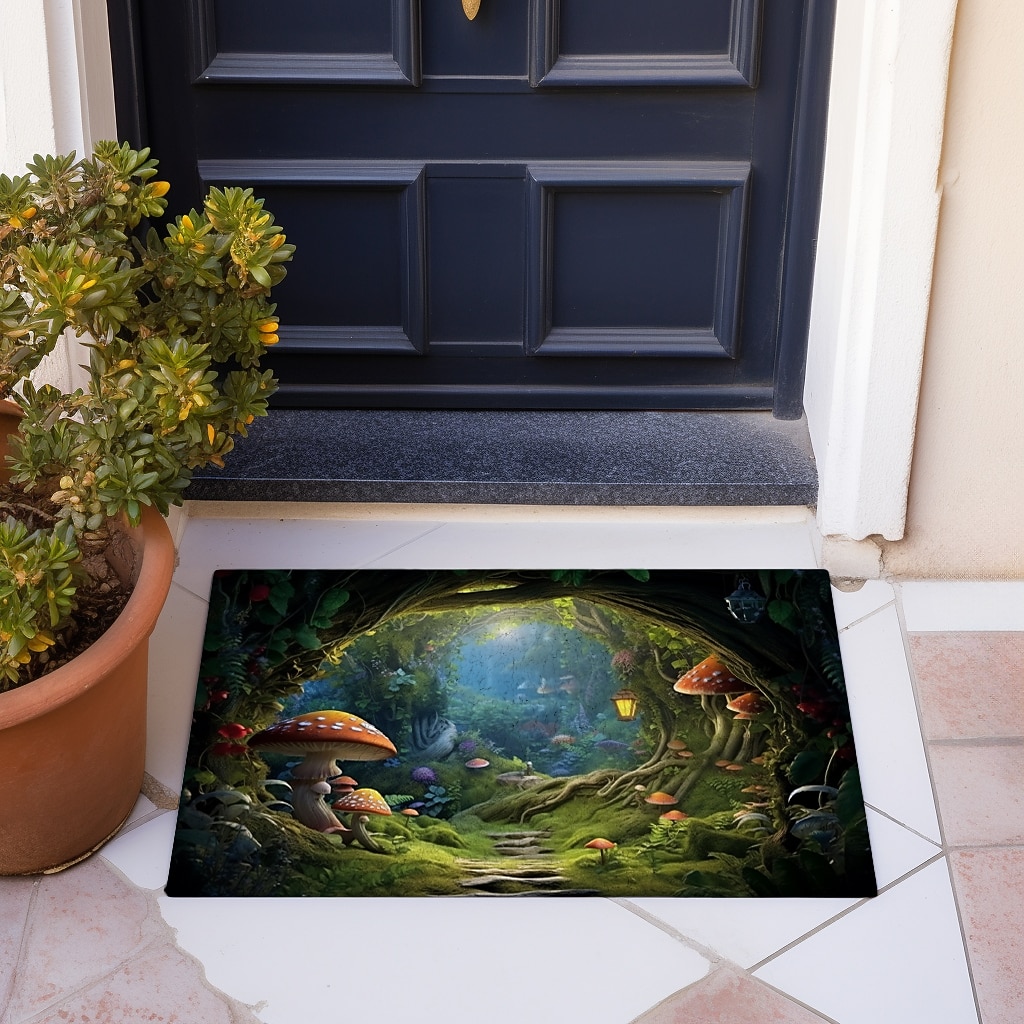 Mushrooms Forest Doormat Floor Mats Washable Rugs Kitchen Mat Non-Slip Oil Proof Rug Indoor Outdoor Mat Bedroom Decor Bathroom Mat Entrance Rug 2026 - $20.99 –P12