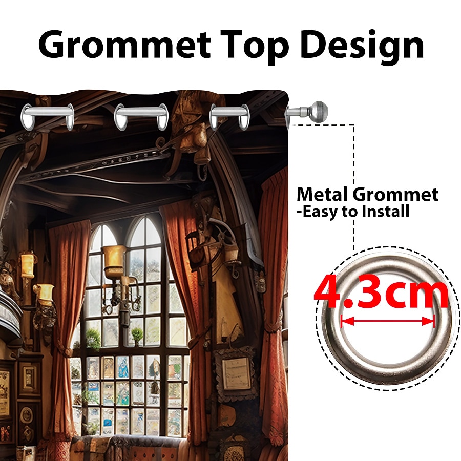 2 paneler vintage bargardin draperier mörkläggningsgardin för vardagsrum sovrum kök fönster behandlingar värmeisolerat rum mörkläggning 2025 - $39.99 –P3