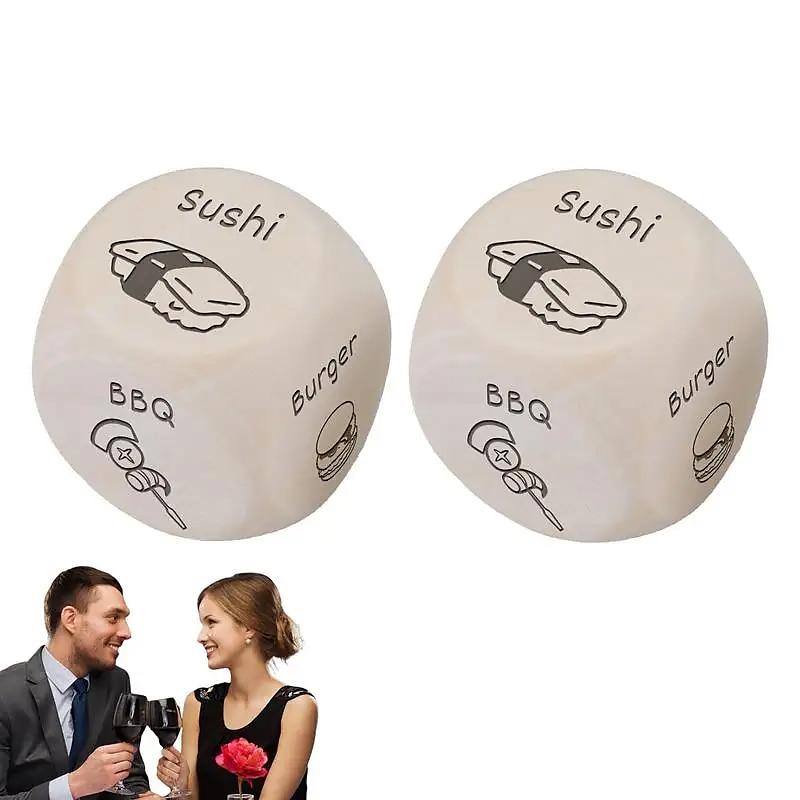 nourriture dés date nuit jeux dîner décision dés date nuit dés pour les couples mariés anniversaire date nuit idées cadeaux décision jour saint valentin dateng de 2025 ? $11.49 –P1