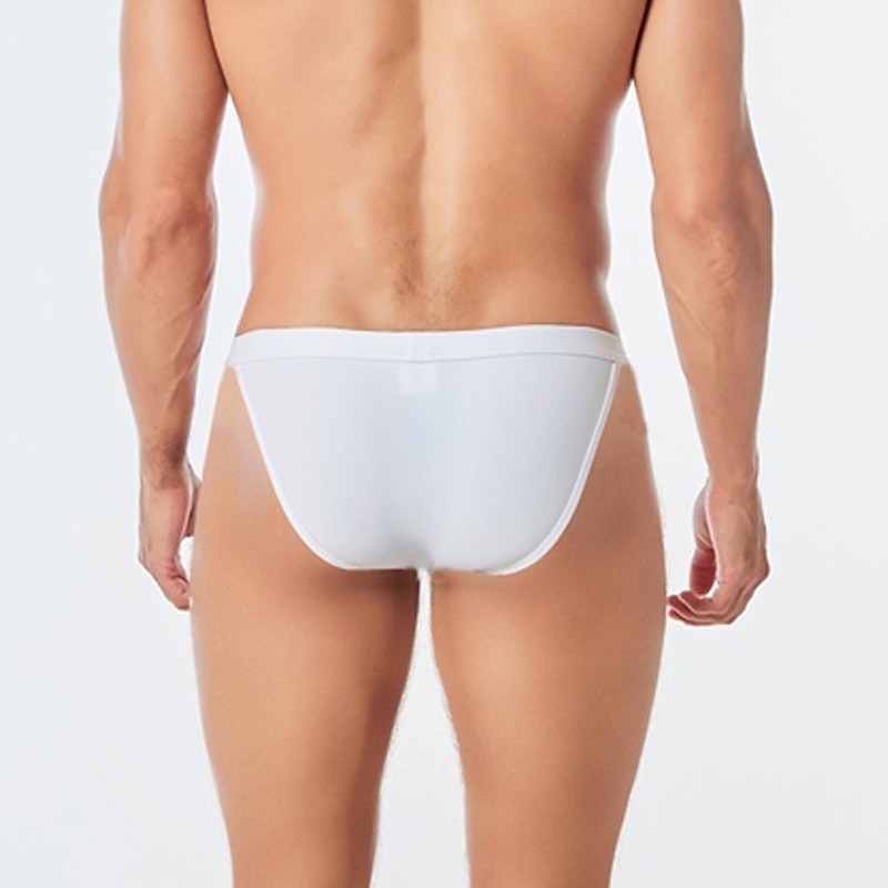 Per uomo Pantaloncini da mare Slip da bagno Spiaggia Festa in piscina Traspirante Asciugatura rapida Vita elastica Liscio Breve Sport Informale Abbigliamento sportivo Nero Bianco Media elasticità del 2025 a $11.49 –P6