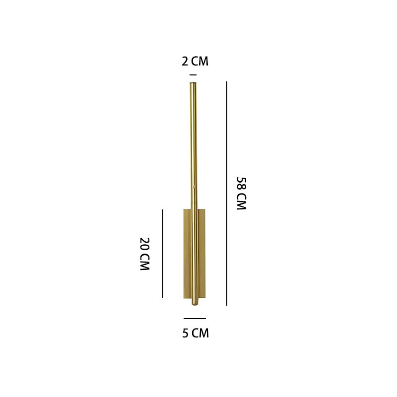 svart led vägglampa modern metall linjär väggmonterad lampa inomhus led vägglampa belysning lång remsa design inomhus vägglampa för vardagsrum sovrum veranda hall badrum sängkant 2025 - $119.99 –P1