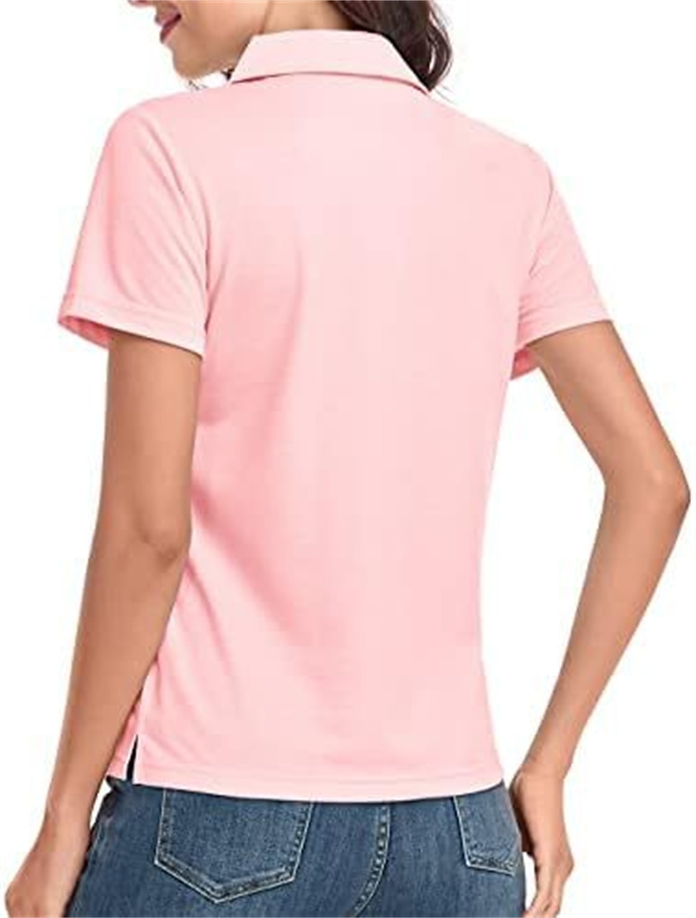 Polo maglietta Per donna Nero Bianco Rosa Tinta unica Di base Giornaliero Giornaliero Colletto Standard S del 2025 a $27.99 –P4