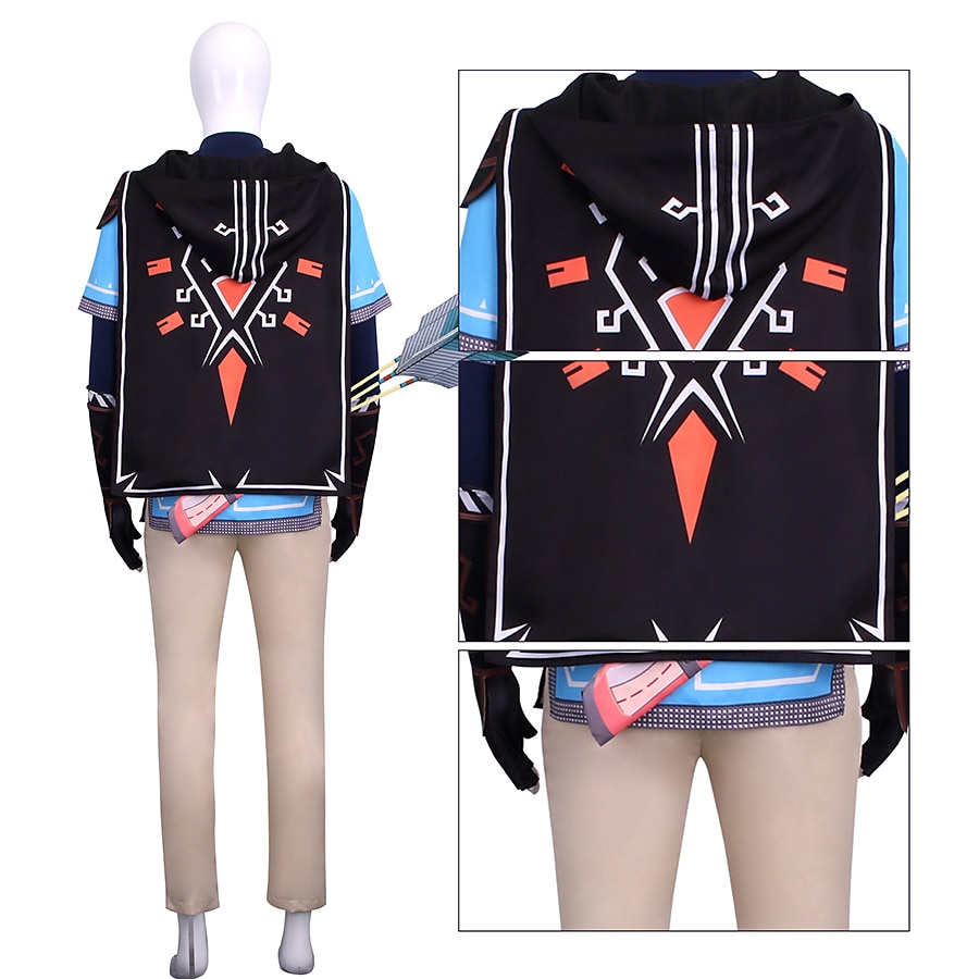 La légende de Zelda : les larmes du royaume Lien Manga Costume de cosplay Tenues Costumes de Cosplay Mascarade Plus d'accessoires Costume Pour Homme Femmes Adulte de 2025 ? $96.99 –P7