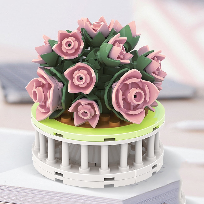 cadouri de ziua femeii floare suculentă de bloc ds1013-ds1017 serie de plante în ghiveci jucării creative diy puzzle ornamente florale decorative cadouri de ziua mamei pentru mama 2025 - $46.99 –P13