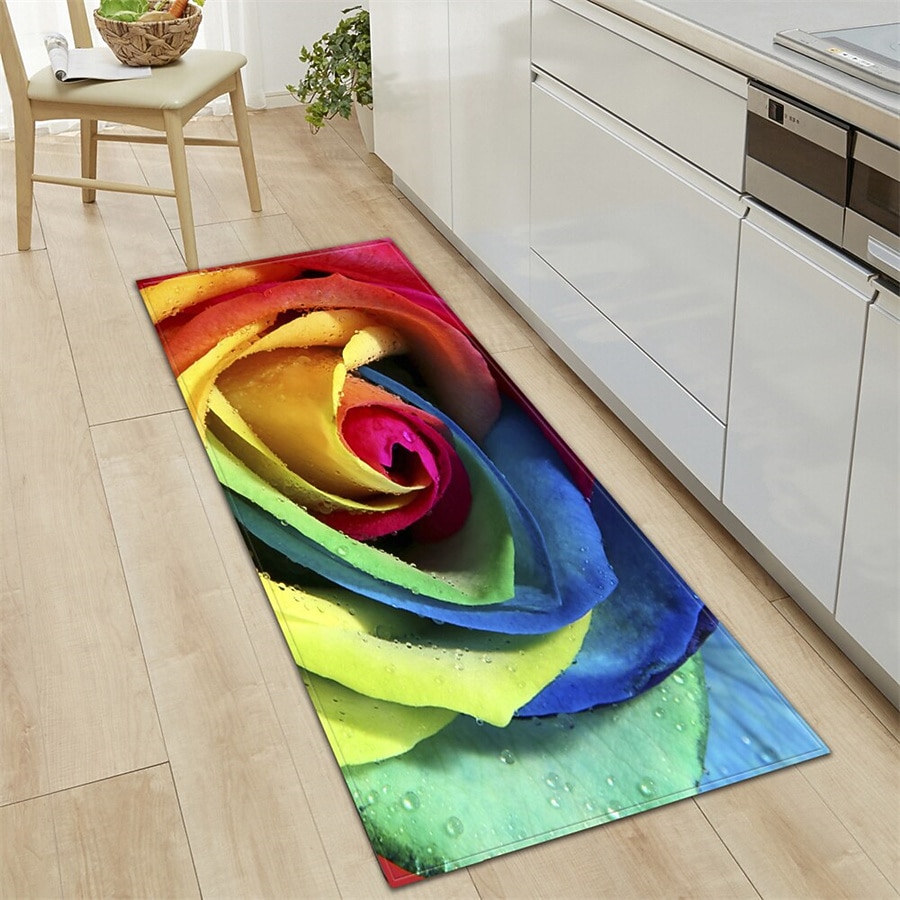 Tapis floral végétal tapis de cuisine tapis de sol antidérapant résistant à l'huile tapis de salon tapis intérieur extérieur tapis de chambre décor de salle de bain tapis d'entrée tapis de porte de 2026 ? $16.49 –P14
