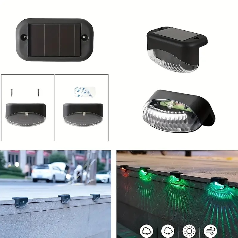4 luci solari per esterni, impermeabili, cortile, giardino, scenografica villa, parco, balcone, scale, pareti e ringhiere decorate con luci notturne solari del 2025 a $17.99 –P4